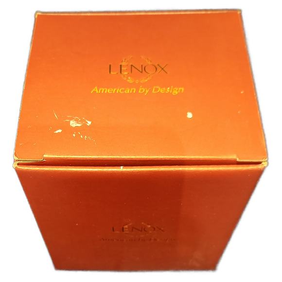 Lenox “Sounds of the Season” Drum Ornament w/ Charm & Box – Holiday Holly Gold - Picture 7 of 7